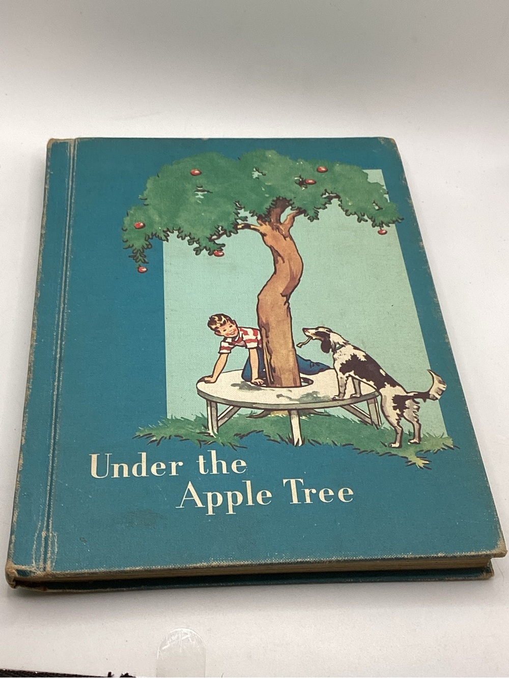 Under the Apple Tree, a vtg1950s elementary school basal reader hard cover book